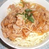 レンジで楽チン　豚丼